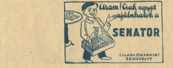 Senator papír és hüvely 29.
